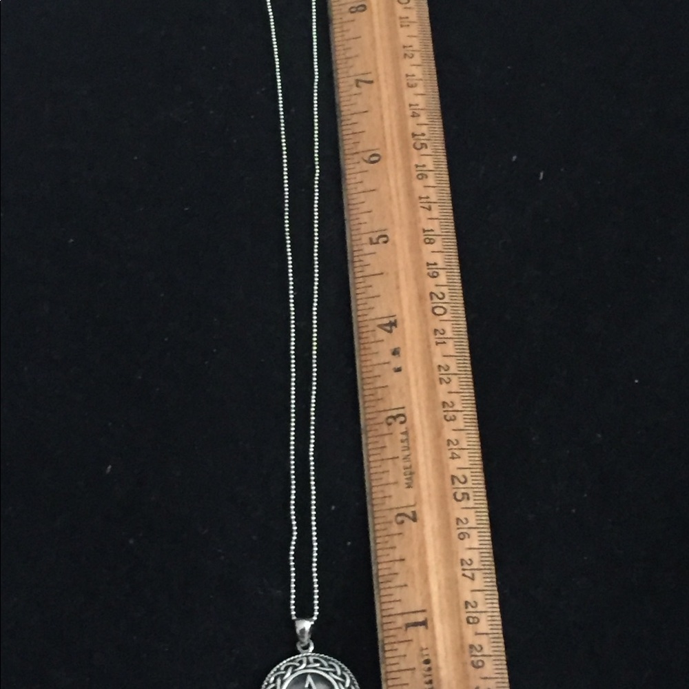 Sterling Silver Pentagram Pendant - No Chain - Picture 4 of 5